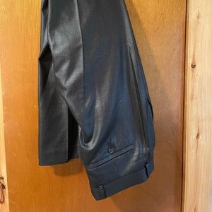 Suit pants, charcoal gray